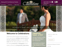 Tablet Screenshot of celebrationsbanquetfacility.com